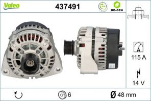 Valeo 437491 - Alternátor -