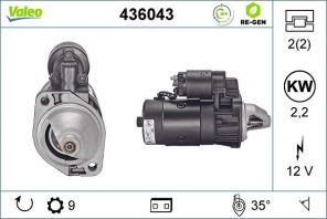 Valeo 436043 - Štartér -