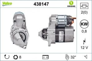 Valeo 438147 - Štartér -