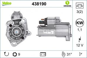 Valeo 438190 - Štartér -
