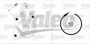 Valeo 455904 - Štartér -