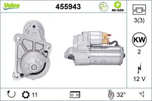 Valeo 455943 - Štartér -