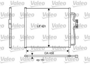 Valeo 816922 - Kondenzátor -