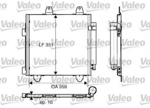 Valeo 818013 - Kondenzátor -