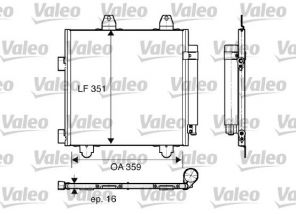 Valeo 818014 - Kondenzátor -