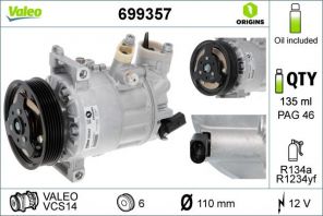 Valeo 699357 - Kompresor -