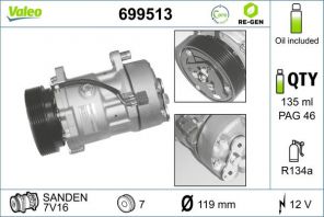 Valeo 699513 - Kompresor -