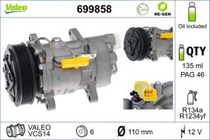 Valeo 699858 - Kompresor -