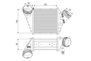 Valeo 817555 - Chladič plniaceho vzduchu -