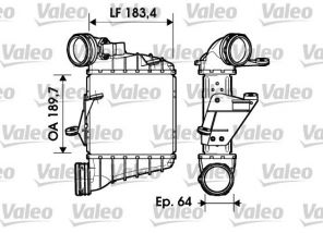 Valeo 817558 - Chladič plniaceho vzduchu -