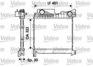 Valeo 817736 - Chladič plniaceho vzduchu -