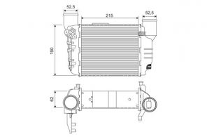 Valeo 817867 - Chladič plniaceho vzduchu -