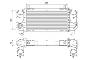 Valeo 817872 - Chladič plniaceho vzduchu -