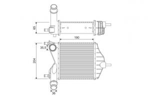 Valeo 817882 - Chladič plniaceho vzduchu -