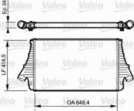 Valeo 818722 - Chladič plniaceho vzduchu -