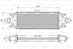 Valeo 818724 - Chladič plniaceho vzduchu -
