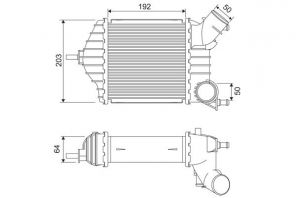 Valeo 818725 - Chladič plniaceho vzduchu -
