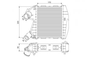 Valeo 818730 - Chladič plniaceho vzduchu -