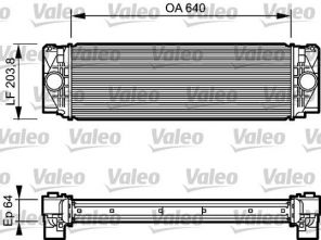 Valeo 818732 - Chladič plniaceho vzduchu -