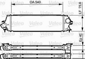 Valeo 818771 - Chladič plniaceho vzduchu -