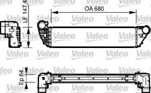 Valeo 818772 - Chladič plniaceho vzduchu -