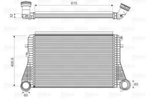 Valeo 818795 - Chladič plniaceho vzduchu -