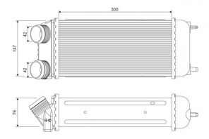 Valeo 818822 - Chladič plniaceho vzduchu -