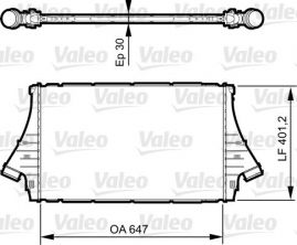 Valeo 818840 - Chladič plniaceho vzduchu -
