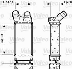 Valeo 818866 - Chladič plniaceho vzduchu -