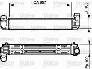 Valeo 818869 - Chladič plniaceho vzduchu -