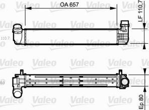 Valeo 818870 - Chladič plniaceho vzduchu -