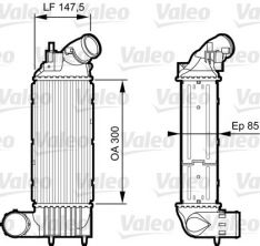 Valeo 818895 - Chladič plniaceho vzduchu -