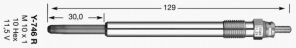 NGK 4842 Y-746R - Žeraviaca sviečka