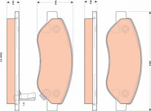 TRW GDB1713 - Brzdové platničky -