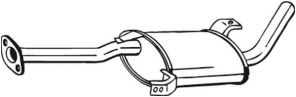 Bosal 145-185 - Stredný tlmič -