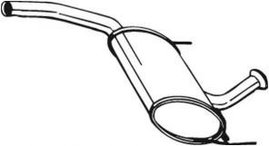 Bosal 200-221 - Stredný tlmič -