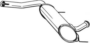 Bosal 200-729 - Stredný tlmič -