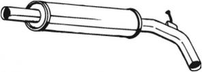 Bosal 227-471 - Stredný tlmič -