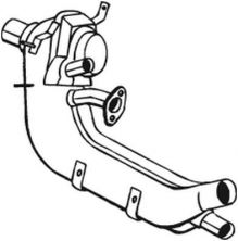 Bosal 233-002 - Predný tlmič