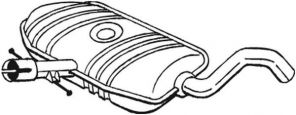 Bosal 233-483 - Stredný tlmič -