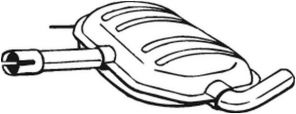 Bosal 233-487 - Stredný tlmič -