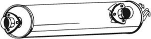 Bosal 233-555 - Stredný tlmič -