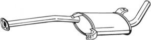 Bosal 279-125 - Stredný tlmič