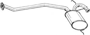 Bosal 279-259 - Stredný tlmič