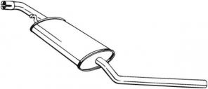 Bosal 281-241 - Stredný tlmič