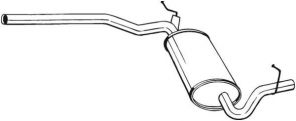 Bosal 282-363 - Stredný tlmič
