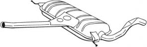 Bosal 283-243 - Stredný tlmič