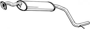 Bosal 283-569 - Stredný tlmič