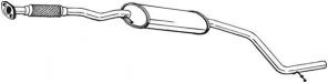 Bosal 285-795 - Stredný tlmič -