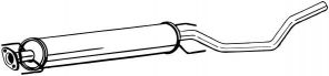 Bosal 286-169 - Stredný tlmič -